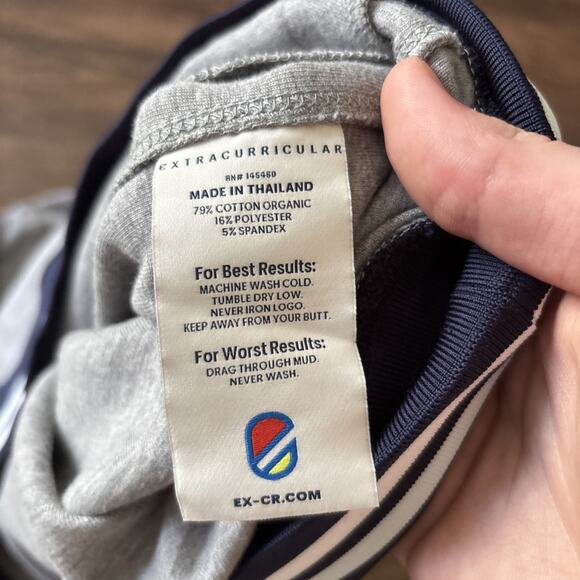 Extracurricular Golf Sweater 1/4 Zip Sz XL Gray Sportswear Logo Mock Neck - Picture 13 of 16